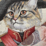 Dekostoff Gobelinstoff Panel Catpoleon, 46 x 46 cm