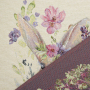 Dekostoff Gobelinstoff Panel Flower Bunny, 46 x 46 cm