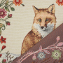 Dekostoff Gobelinstoff Panel Flower Fox, 46 x 46 cm