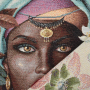Decoratiestof Gobelin Fancy paneel Flower Lady, 46 x 46 cm