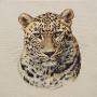 Dekostoff Gobelinstoff Panel Leopard, 46 x 46 cm
