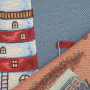 Decoratiestof Gobelin Fancy paneel vuurtoren, 46 x 46 cm