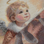 Dekostoff Gobelinstoff Panel Little Angel, 46 x 46 cm