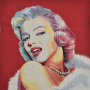 Decoration fabric Gobelin panel Marilyn, 46 x 46 cm