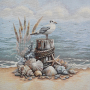 Dekostoff Gobelinstoff Panel Möwe, 46 x 46 cm