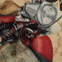 Decoratiestof Gobelin paneel motor, 46 x 46 cm