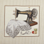 Decoratiestof Gobelin Fancy paneel naaimachine, 46 x 46 cm