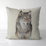 Dekostoff Gobelinstoff Panel Wolf, 46 x 46 cm