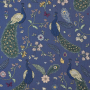 Decoration fabric Gobelin Peacock Garden, blue