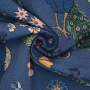 Decoration fabric Gobelin Peacock Garden, blue