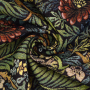 Dekostoff Gobelinstoff Victorian Flowers, schwarz