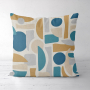 Decoratiestof half panama Abstract Form , naturel
