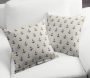 Tissu déco semi panama ancres marines, naturel