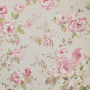 Tissu déco semi panama Big Roses, naturel