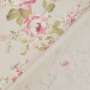 Tissu déco semi panama Big Roses, naturel