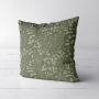Tissu déco semi panama Feuilles, vert