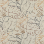 Decoration fabric half panama leaves art