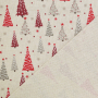 Decoratiestof half panama Christmas Trees