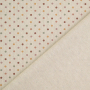 Tissu déco semi panama à pois Color Dots, naturel