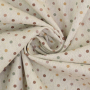 Tissu déco semi panama à pois Color Dots, naturel