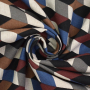 Decoration fabric half panama Cube Illusion