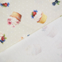 Dekostoff Halbpanama Cupcake, creme