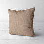 Decoration fabric half panama Curve Maze Line, light brown