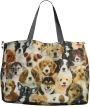 Dekostoff Halbpanama Cute Dogs, Digitaldruck