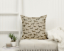 Decoratiestof half panama Dachshund, naturel