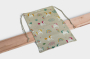 Tissu déco semi panama licornes, naturel