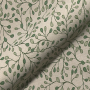 Tissu déco semi panama Feuilles rameaux, naturel