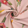 Decoratiestof half panama Floral Kolibri, oudrosé