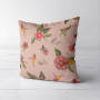 Decoratiestof half panama Floral Kolibri, oudrosé