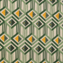 Tissu déco semi panama Géométrique Graphic, vert