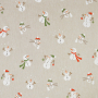 Tissu déco semi panama Happy Snowman