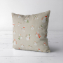Tissu déco semi panama Happy Snowman