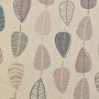 Tissu déco semi panama Feuilles d'automne, naturel