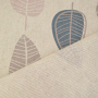 Tissu déco semi panama Feuilles d'automne, naturel