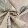 Tissu déco semi panama Feuilles d'automne, naturel