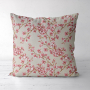 Decoration fabric half panama Cherry blossoms, beige