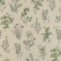 Tissu déco semi panama Herbes aromatique Cuisine