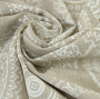 Tissu déco semi panama mandalas Lace Mandala, naturel