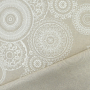 Tissu déco semi panama mandalas Lace Mandala, naturel
