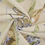 Tissu déco semi panama Lavande, beige