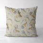 Tissu déco semi panama Lavande, beige