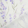 Decoratiestof half panama lavendelveld, gebroken wit