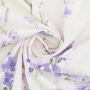 Decoratiestof half panama lavendelveld, gebroken wit