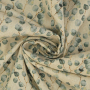 Tissu déco semi panama petits eucalyptus Little Eucalyptus, naturelle