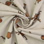 Tissu déco semi panama Élan rigolo