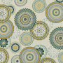 Tissu déco semi panama Mandala, vert
